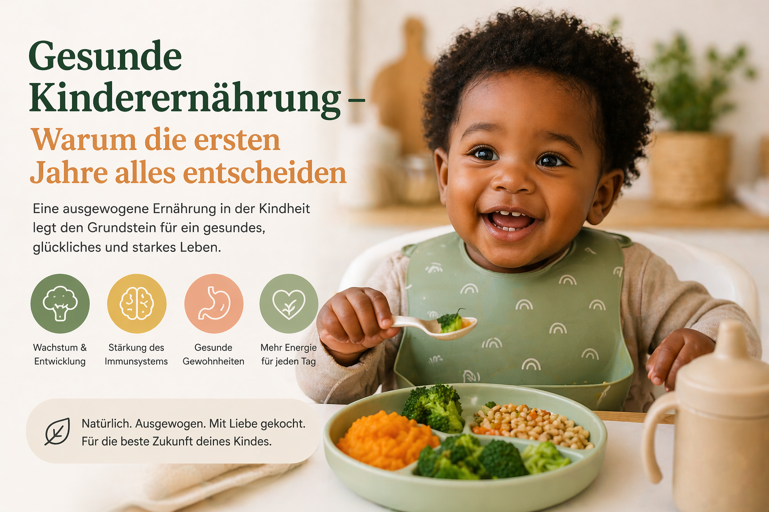 🥦 Gesunde Kinderernährung – Warum die ersten Jahre alles entscheiden