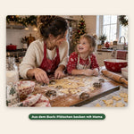 Aus dem Weihnachtsbuch: Mama und Tochter backen Plätzchen