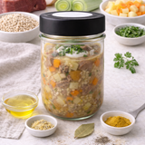 Gerstensuppe mit Fleisch