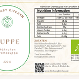 Hähnchen-Cremesuppe mit Kartoffeln und Karotten