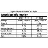 Joghurt-Hafer-Bällchen mit Apfel