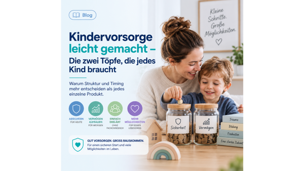 Kindervorsorge leicht gemacht - Die zwei Töpfe, die jedes Kind braucht