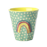 Mittelgroße Becher - Rainbow and Stars Print