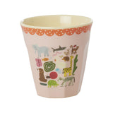 Mittelgroße Kinderbecher - Pink - Wildlife Print