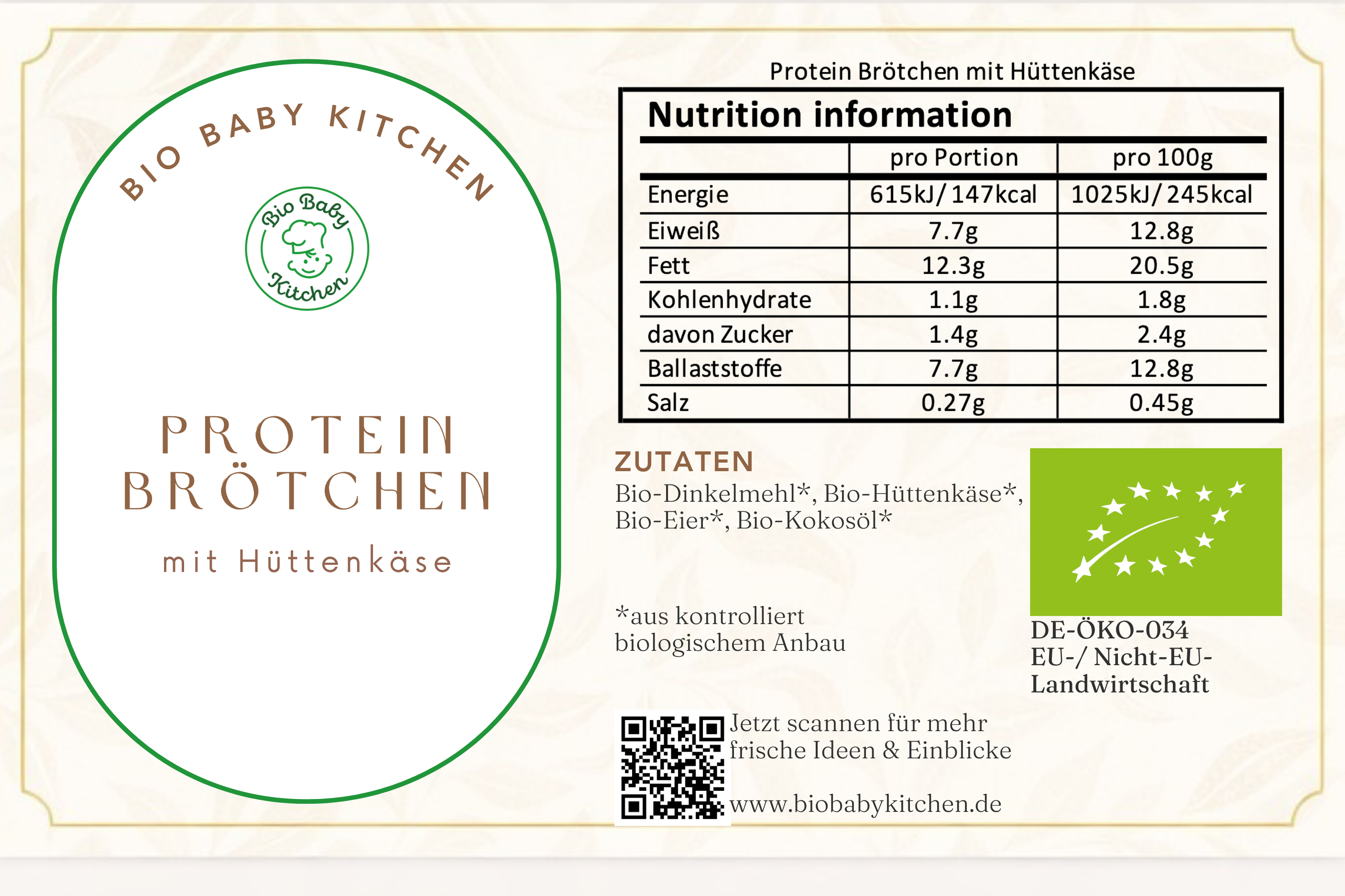 Protein-Brötchen mit Hüttenkäse