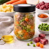 Rindfleisch mit Erbsen