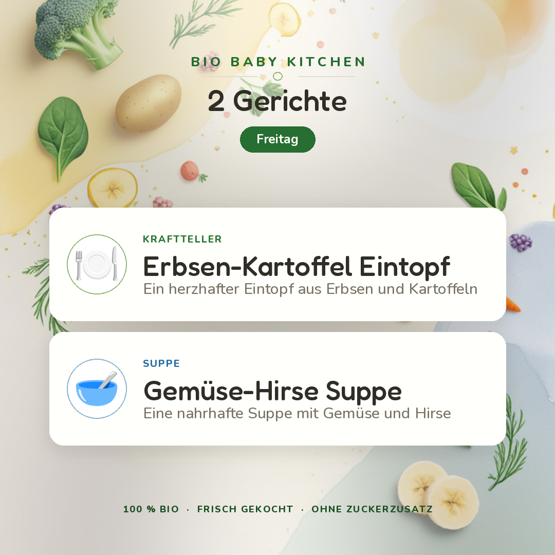 Bio-Kindermenü C Freitag · 2 Gerichte