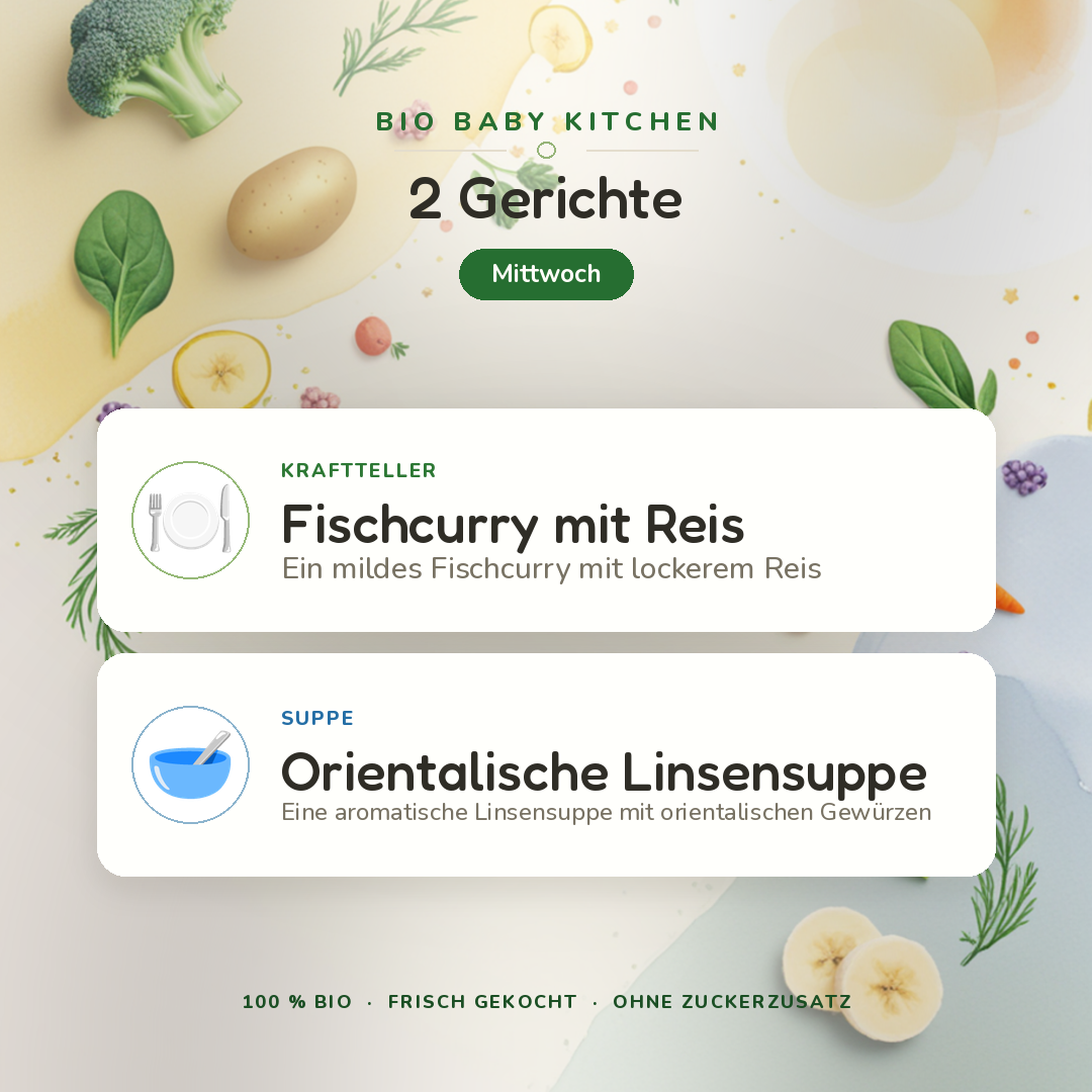 Bio-Kindermenü C Mittwoch · Klassisch · 2 Gerichte