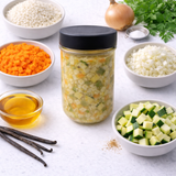 Zucchini-Reis-Eintopf mit Gemüse