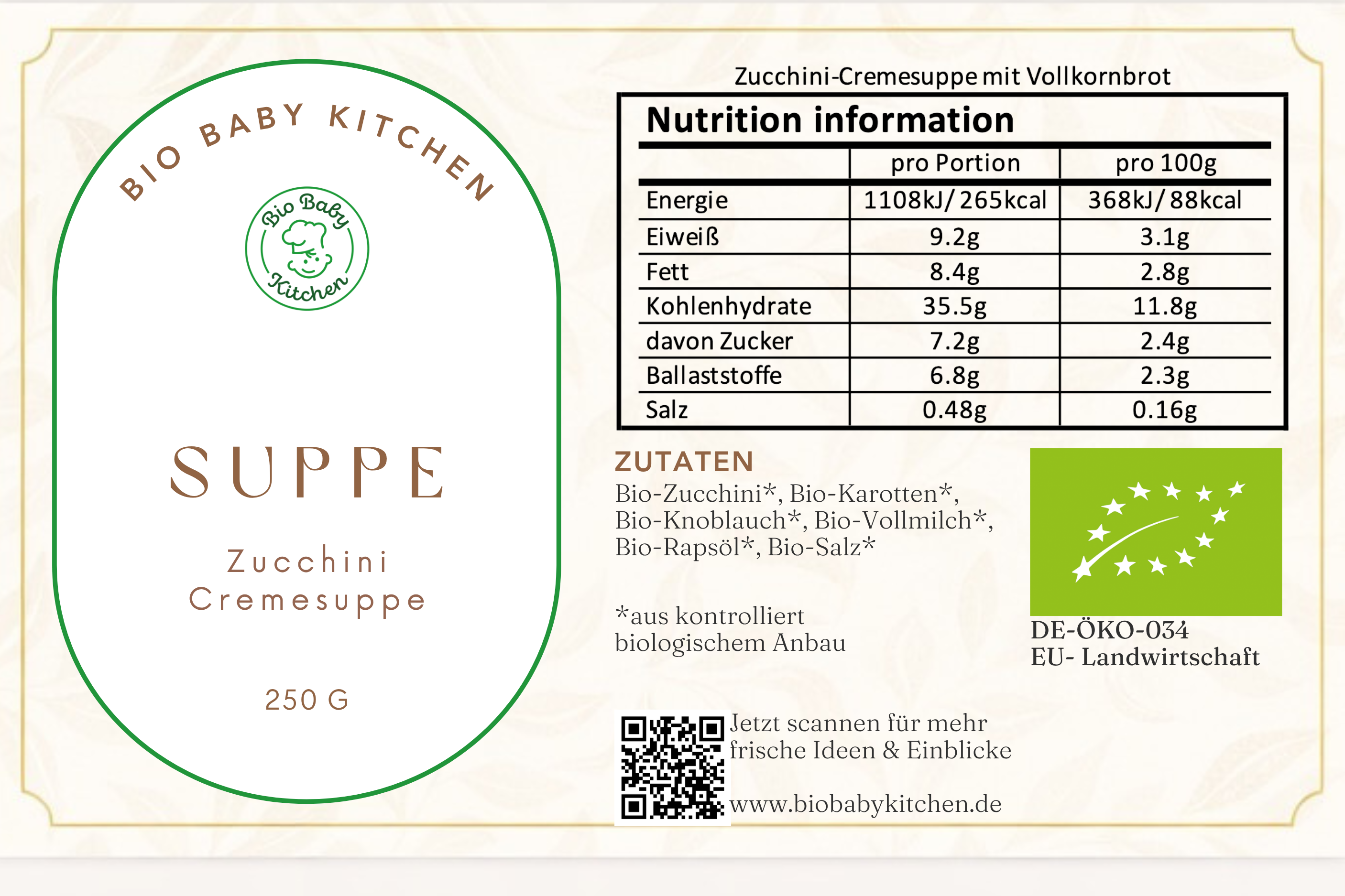 Zucchini-Cremesuppe